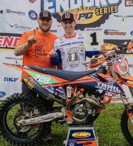 Previous student Dylan Curtis with Jesse Ansley - Pro 2 Class Championship 2021